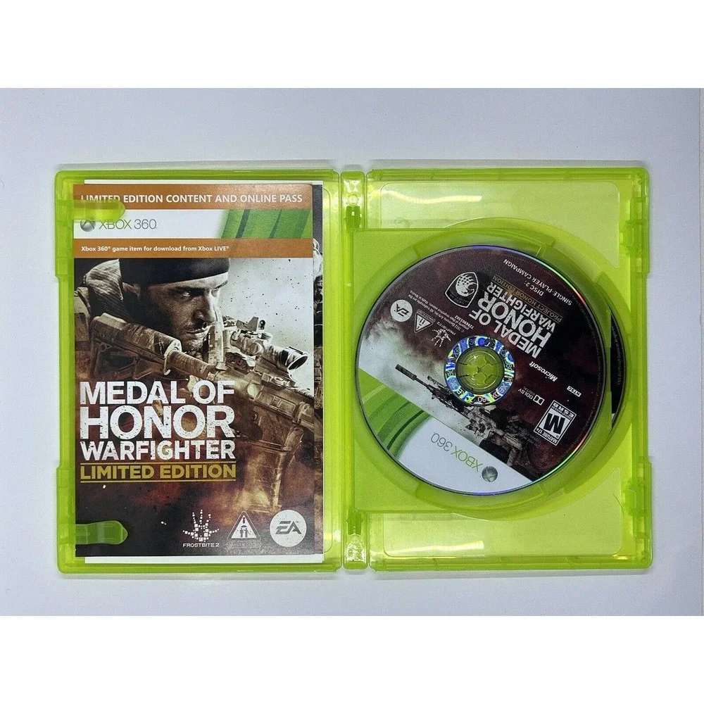 Xbox 360 Medal of Honor: Warfighter Project Honor Edition Microsoft Tested